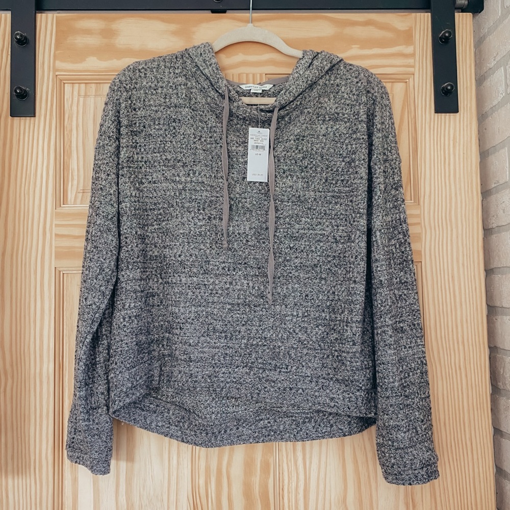 Lightweight heather grey hoodie